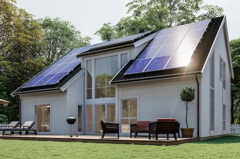 Residential Home with Solar Panels Installed - Credit AdobeStock